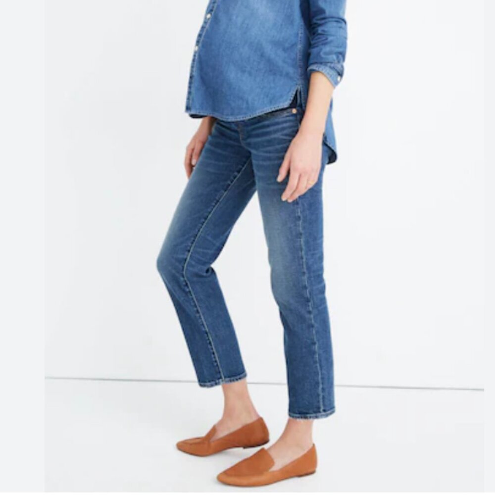 Madewell Cropped Ankle Jeans in Medium Blue